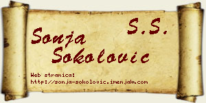 Sonja Sokolović vizit kartica